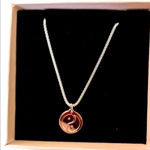 925 Italian necklace . Yin & Yang